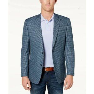 BUNDLE SPECIAL!! Michael Kors Kelson Blazer NWT Blue Grey Check Double Vent 44S